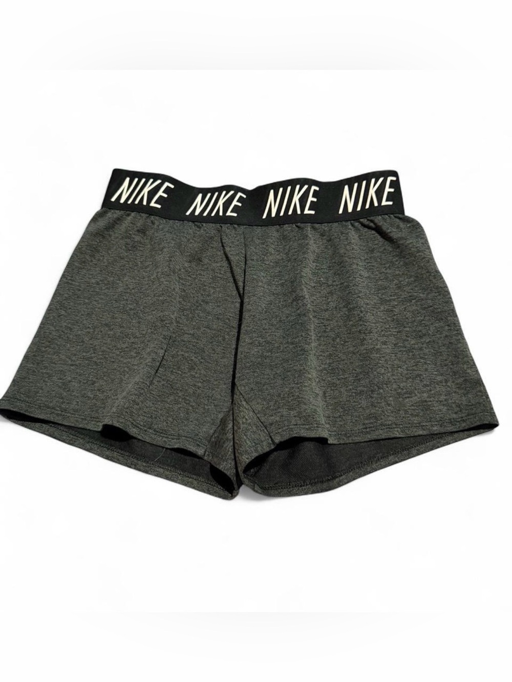 Nike Black and Gray Dri-FIT Gym Shorts with Branded Waistband